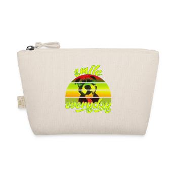 American Bully smile everyday Regenbogenfarben - Bio-Täschchen - Natur - Vorne