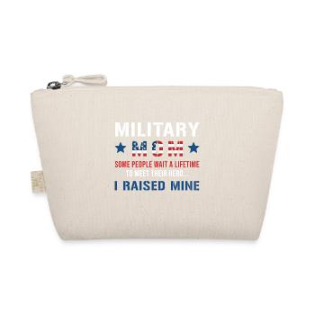 Military Mom I Raised My Hero Patriotic America - Bio-Täschchen - Natur - Vorne