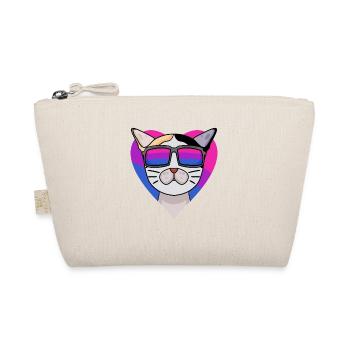 Bisexual Japanese Bobtail Cat Gift - Organic Pouch - nature - Front