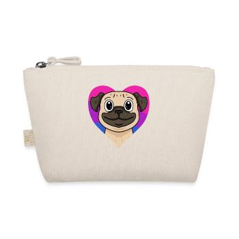 Bisexuell Mops Hund Geschenk - Bio-Täschchen - Natur - Vorne