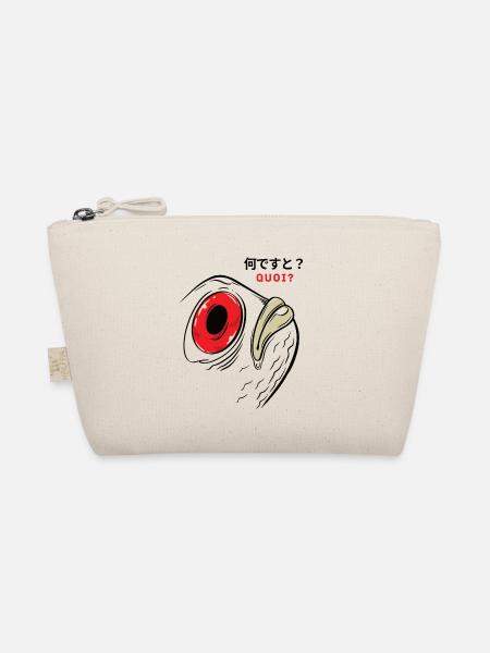 Was? durchdachtes Fischbarsch-Angelgeschenk - Bio-Täschchen - Natur