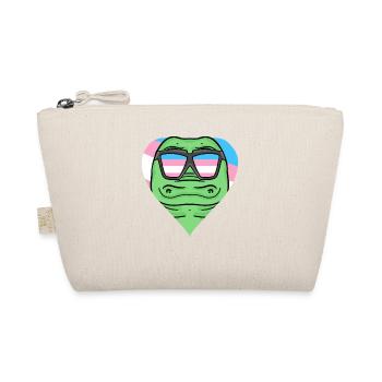 Transgender Transsexual Crocodile Gift - Organic Pouch - nature - Front