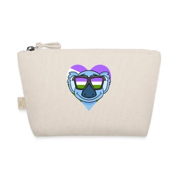Genderqueer Koala - Organic Pouch - nature - Front