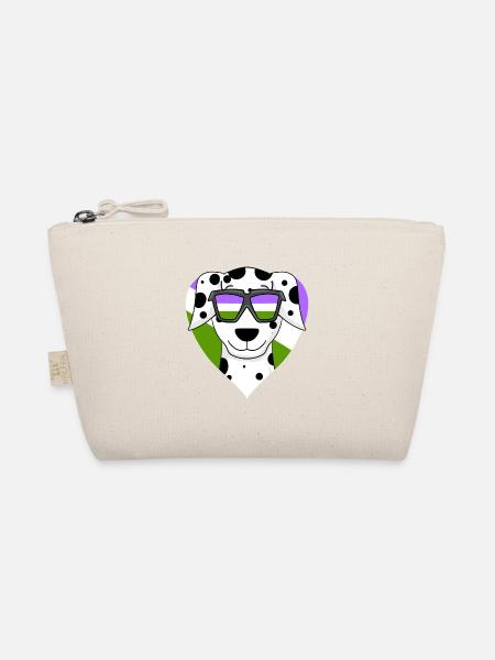 Genderqueer Lgbt Dog Dalmatian - Organic Pouch - nature - Front