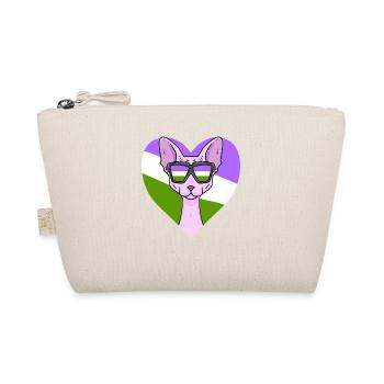 Genderqueer Lgbt Katze Sphynx - Bio-Täschchen - Natur - Vorne