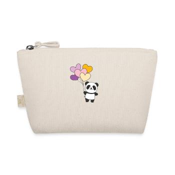 Trixic Flagge Ballon Herzen Pride LGBTQ Panda - Bio-Täschchen - Natur - Vorne