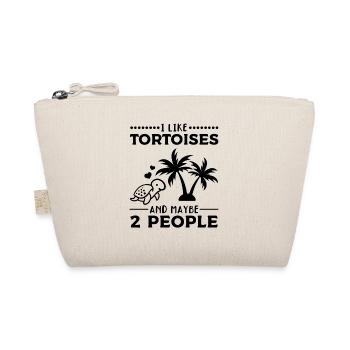 I like turtles and maybe 2 people sweetness - Organic Pouch - nature - Front