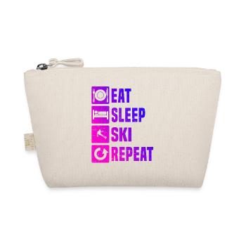 Skiing Men Winter Sports Skiing Stunt Ski - Organic Pouch - nature - Front