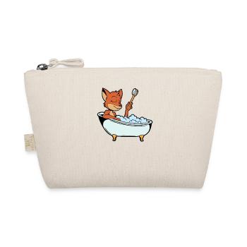 Fox takes bath in the bathtub - Organic Pouch - nature - Front