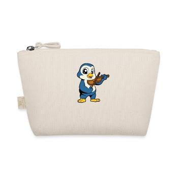 Comic Penguin joue du violon - Trousse biologique - nature - Devant