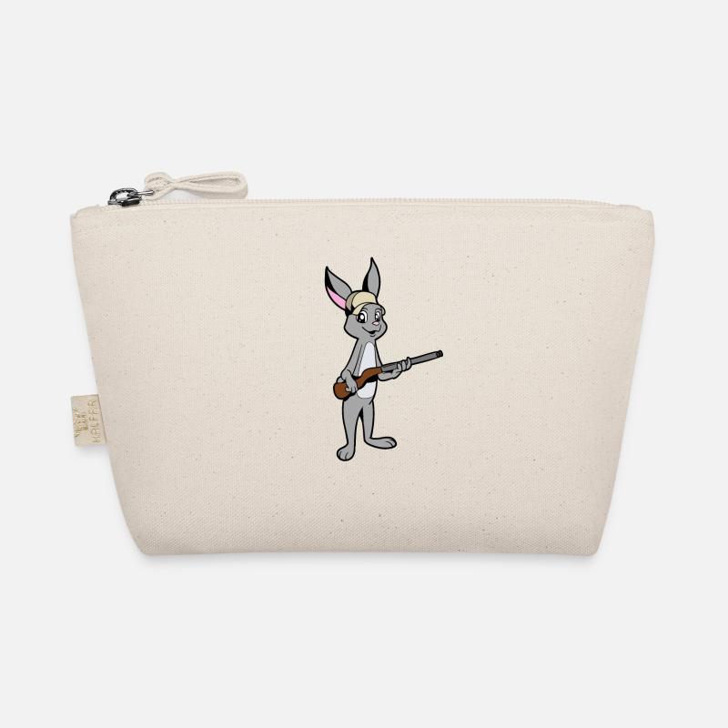 Rabbit with Rifle - Hunter Organic Pouch