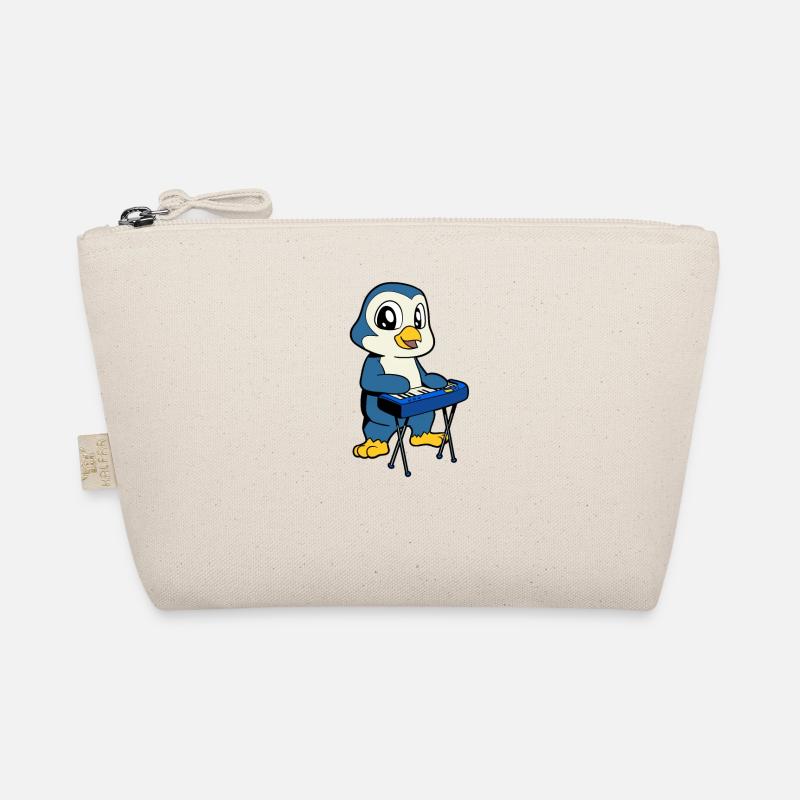 Comic Penguin joue du clavier Trousse biologique