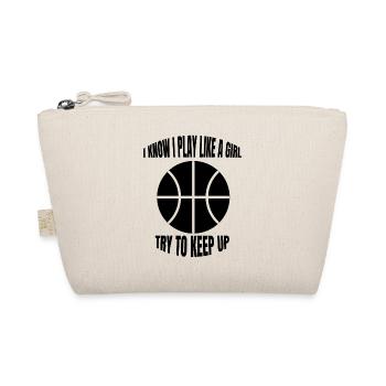 Basketball Frau Basketballerin Basketballliebhaber - Bio-Täschchen - Natur - Vorne