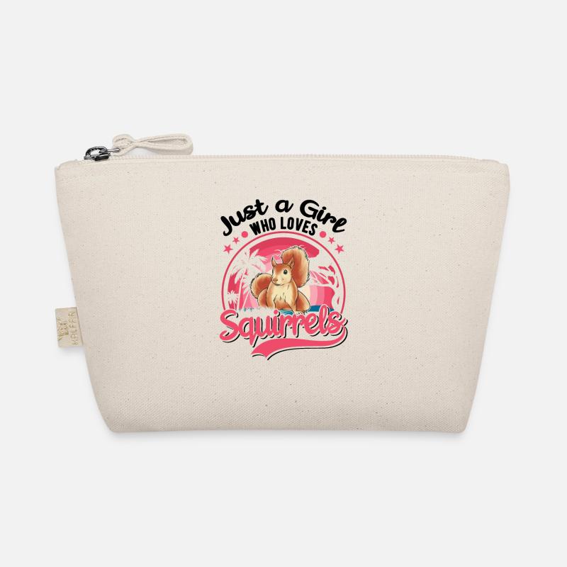 Eichhörnchen Mädchen Squirrel Grauhörnchen Bio-Täschchen