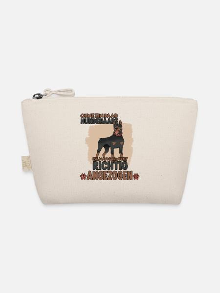 Lustiges Dobermann Motiv Dobermann Hundesport - Bio-Täschchen - Natur