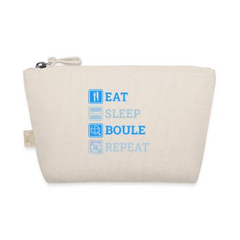 Lustige Boule Sprüche Boulespieler Boccia Pentaque - Bio-Täschchen - Natur - Vorne