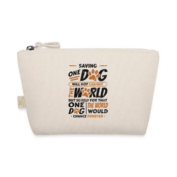 Saving One Dogs World Animal Rescue, dog house. - Organic Pouch - nature - Front