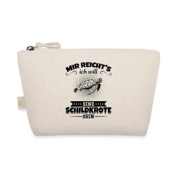 Mir Reicht's Ich Will Eine Schildkröte Sein - - Bio-Täschchen - Natur - Vorne