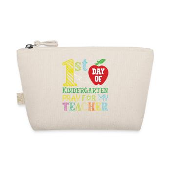 First Day Of Kindergarten Pray For My Teacher - Bio-Täschchen - Natur - Vorne
