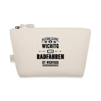 Lustiges Sprüche Design Radfahren Cooler Spruch - Bio-Täschchen - Natur - Vorne