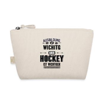Lustiges Sprüche Design Hockey Cooler Spruch - Bio-Täschchen - Natur - Vorne