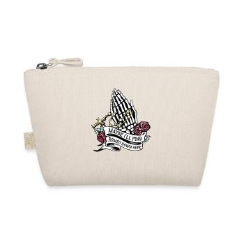 Romeo Gothic Bones Skeleton Roses Death Grave - Organic Pouch - nature - Front
