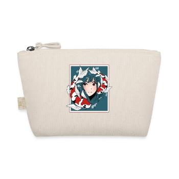 Anime Girl Otaku Koi - Organic Pouch - nature - Front