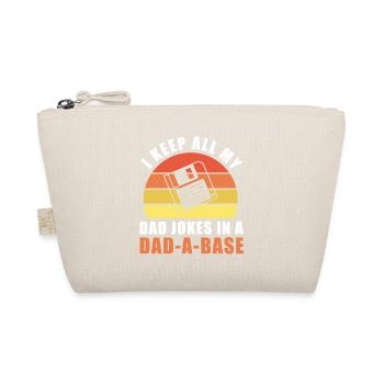 I Keep All My Dad Jokes In A Dad-a-base - Bio-Täschchen - Natur - Vorne