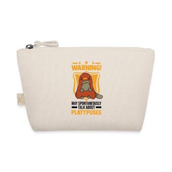 Platypus Gift Idea Platypus - Organic Pouch - nature - Front