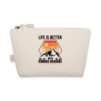 Life is better with Komodo Dragons Komodo dragon - Organic Pouch - nature - Front