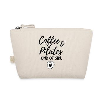 Kaffee & Pilates Art von Mädchen - Bio-Täschchen - Natur - Vorne