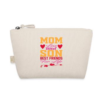 Mom and Son Best Friends - Organic Pouch - nature - Front