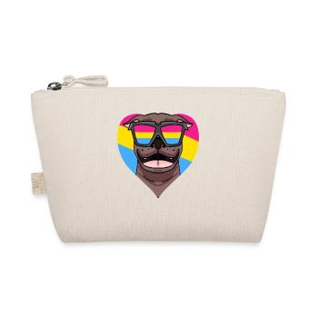 Pansexual Pit Bull Terrier Dog Gift - Organic Pouch - nature - Front