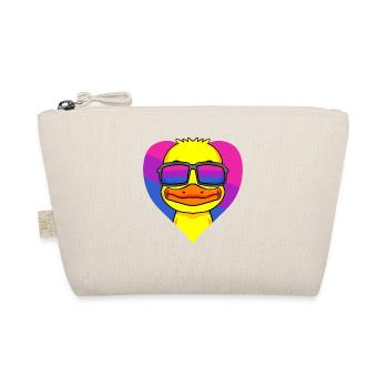 Bisexuell Ente Bisexualität Herz Geschenk - Bio-Täschchen - Natur - Vorne