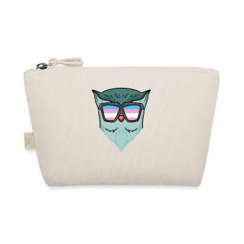 Transgender Transsexual Owl Gift - Organic Pouch - nature - Front