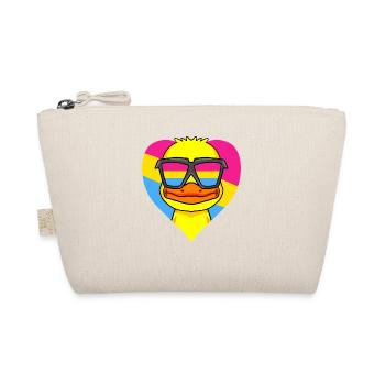 Pansexuell Ente Geschenk - Bio-Täschchen - Natur - Vorne