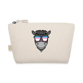 Transgender Transsexual Donkey Gift - Organic Pouch - nature - Front