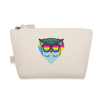 Pansexuell Eule Geschenk - Bio-Täschchen - Natur - Vorne