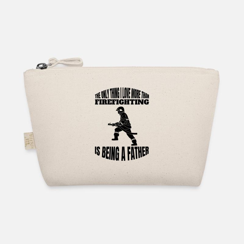 Fire Brigade Dad Gift Papa Firefighter Father Organic Pouch