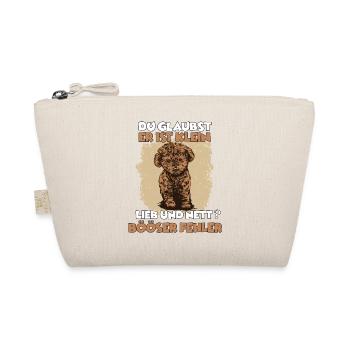 Süßes Pudel Hundehalter Geschenkidee Zwergpudel - Bio-Täschchen - Natur - Vorne