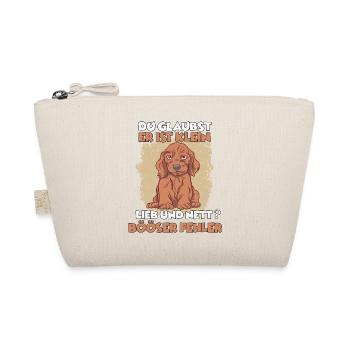 Dackel Hundehalter Langhaardackel Hundeliebhaber - Bio-Täschchen - Natur - Vorne