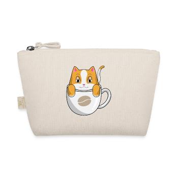 Cat Coffee Mug - Organic Pouch - nature - Front