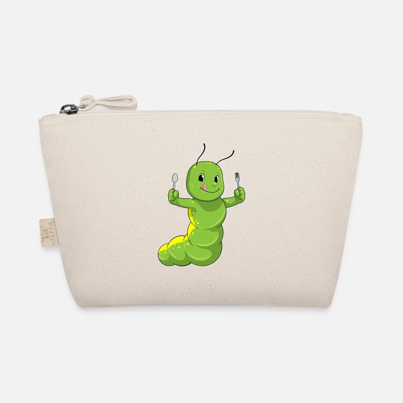 Caterpillar with spoon & fork Organic Pouch