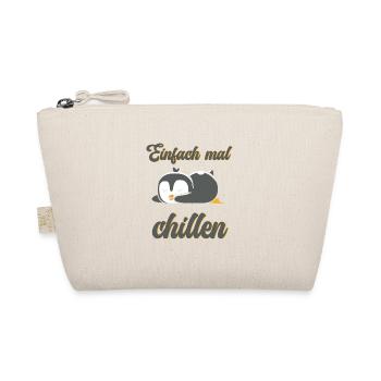 Chilliger Pinguin - Bio-Täschchen - Natur - Vorne