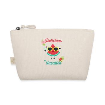 Funny fruit watermelon delicious holiday fun - Organic Pouch - nature - Front