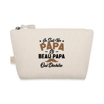Je suis un papa et beau papa qui déchire - Trousse biologique - nature - Devant