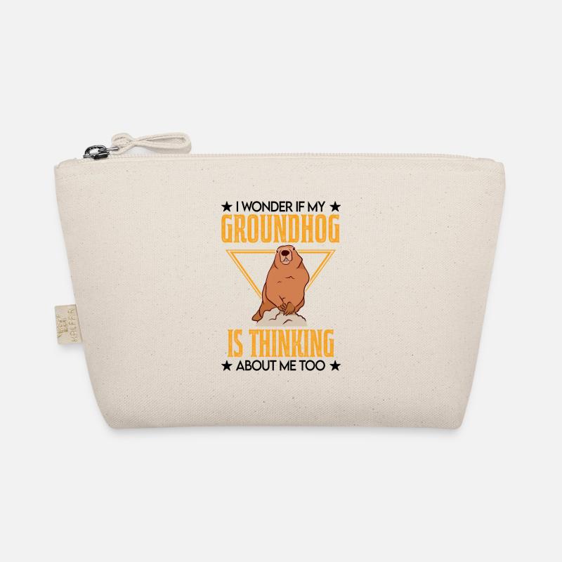 Murmeltier Geschenk Groundhog Day Marmot Bio-Täschchen