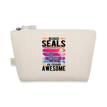 Because Seal are freaking awesome Robbe - Bio-Täschchen - Natur - Vorne