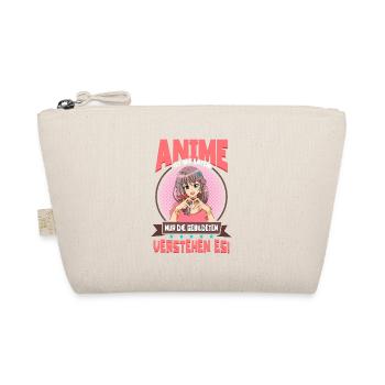 Anime Spruch Weeb Otaku Anime ist wie Latein - Bio-Täschchen - Natur - Vorne