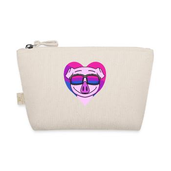 Bisexuell Schwein Geschenk - Bio-Täschchen - Natur - Vorne